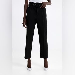 Zara Pleated High Waisted Trousers M